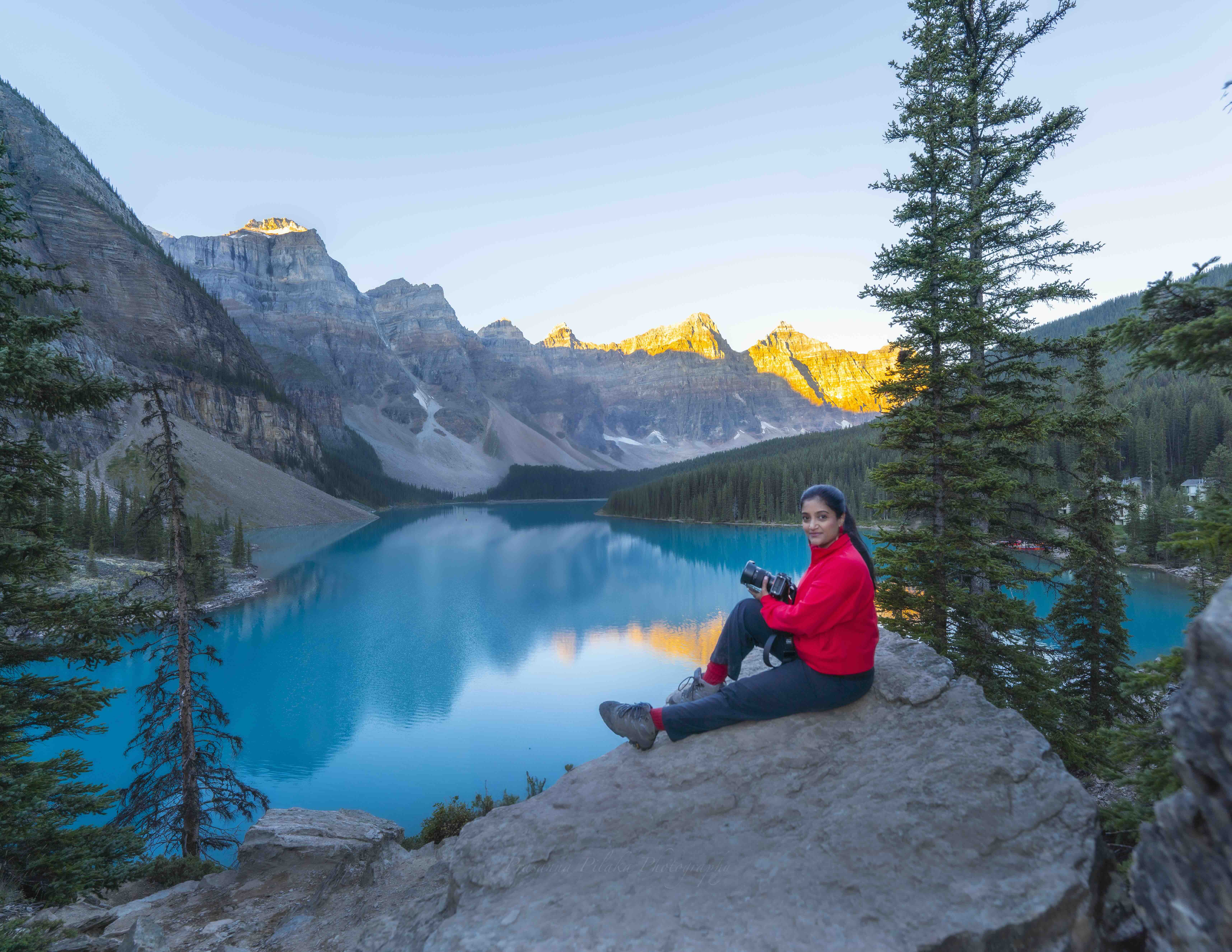 Prasanna Pilaka Photographer traveling to destinations like Moraine Lake, Alberta Canada